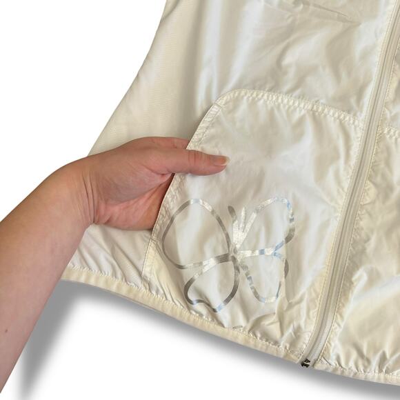 M.U SPORTS Tokyo Women’s 38‎ S White Lightweight Golf Vest Mesh Butterfly Moose - Picture 6 of 8